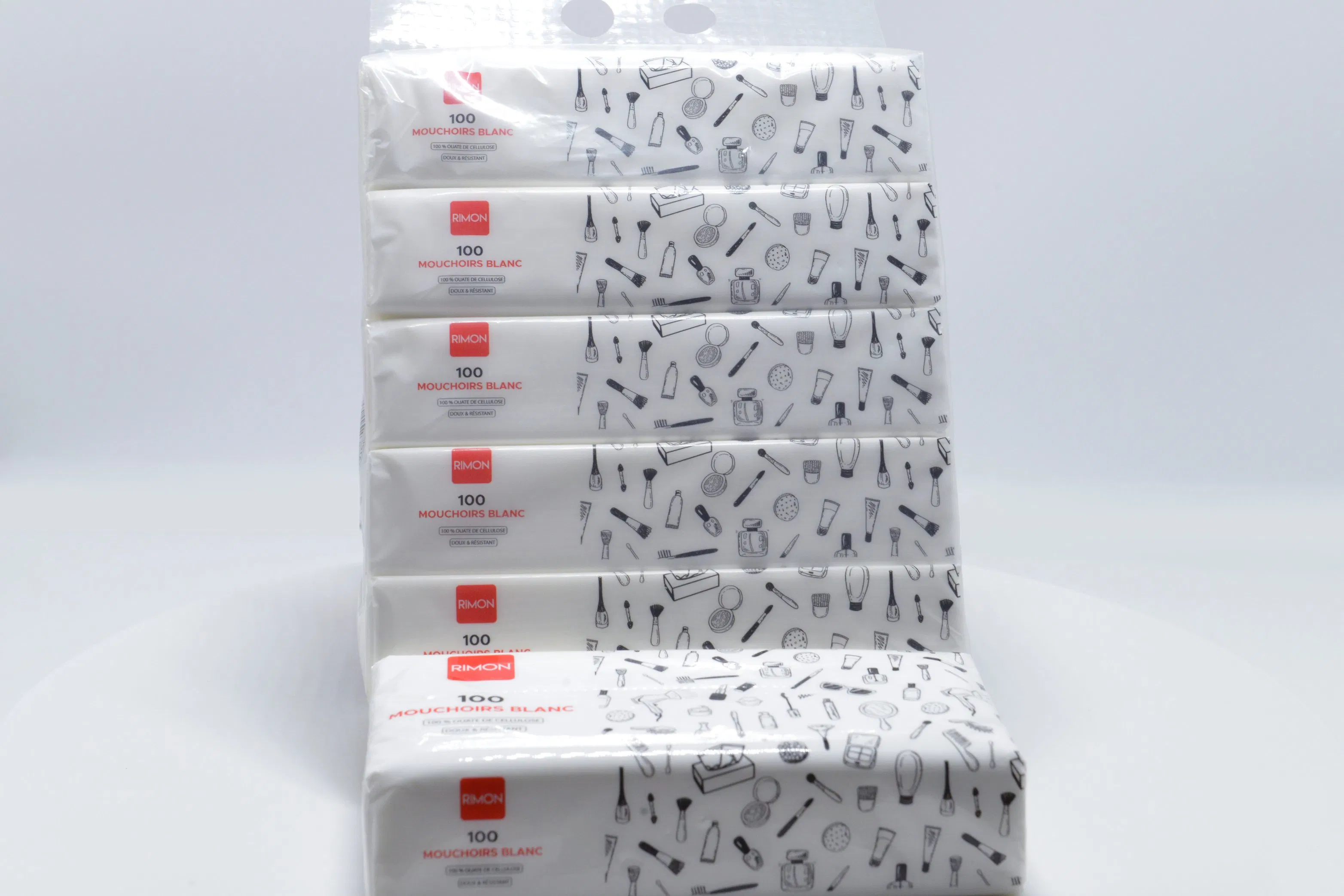 Wholesale Customized Multi-Layer Tissue Paper with Plastic Packaging for Facial Tissue Paper