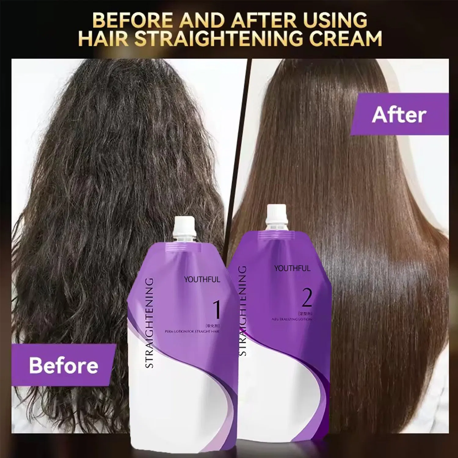 Salon Professional Permanent Keratin Rebonding Hair Straightening Cream