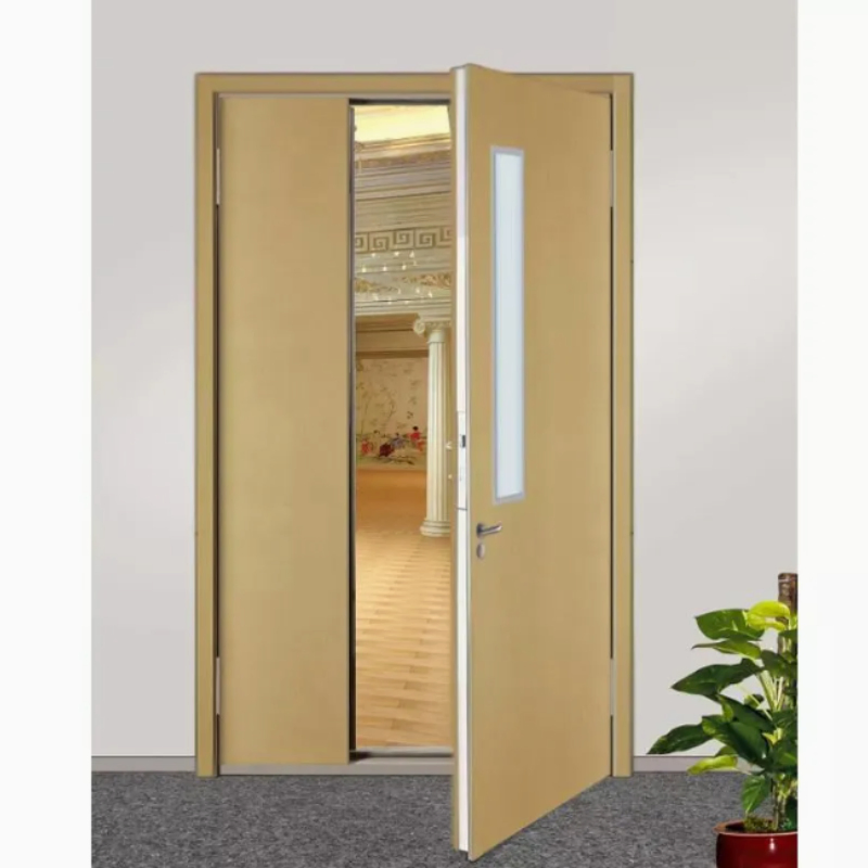 Secure Steel Hotel Gate Fire Resistant Corridor Partition Steel Door with Self Closing