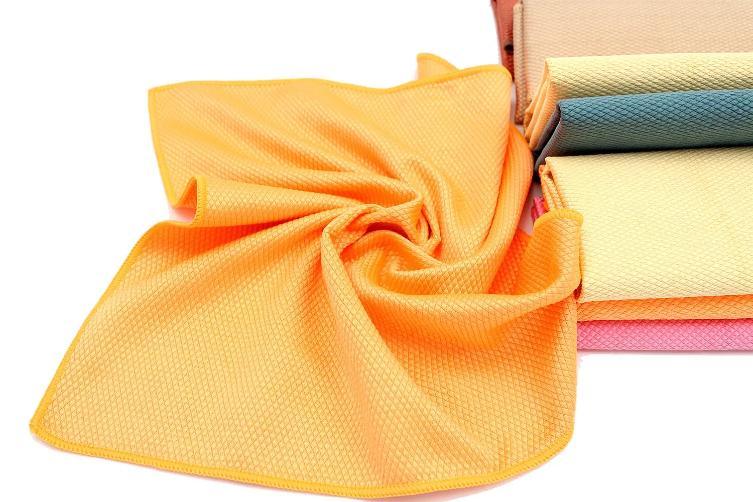 Smooth Lint Free Microfiber Kitchen Hand Drying Glass Towel Dish Cleaning Cloth