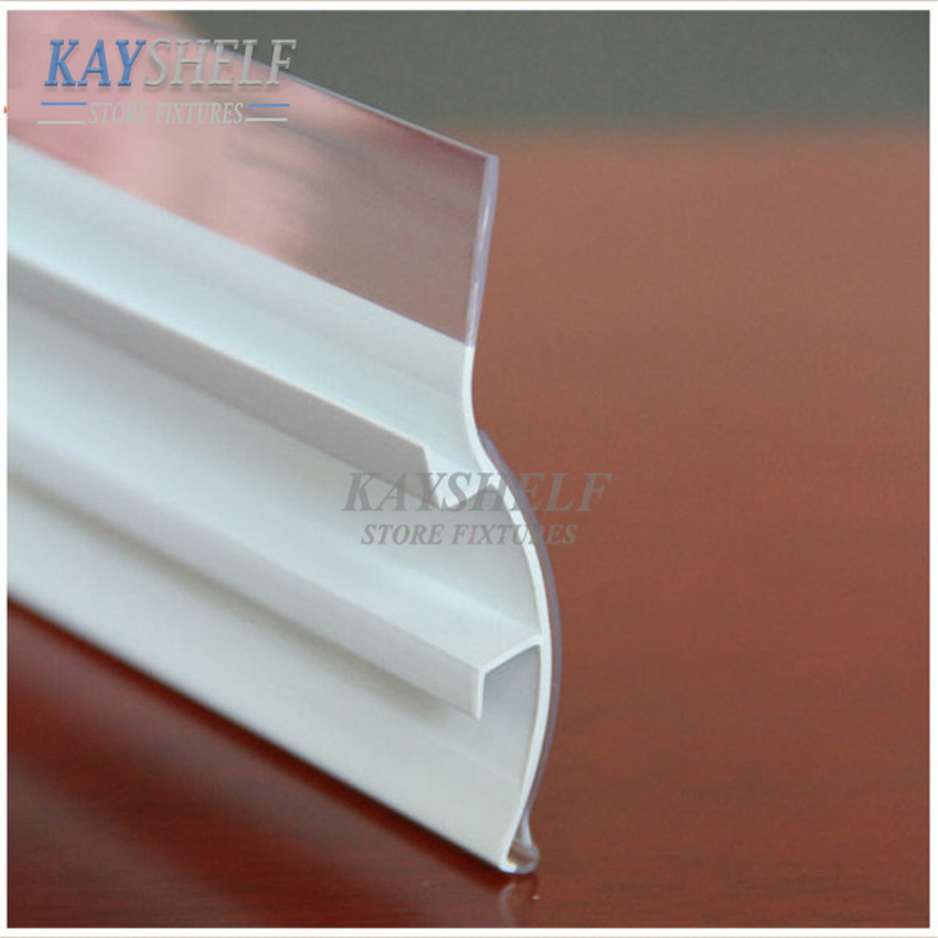 Supermarket Shelf Plastic Sign Label Tag Holders Price Data Strip