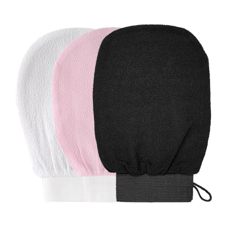 for Dead Skin Cell Remover Black Custom Turkish Exfoliatging Mitt Glove