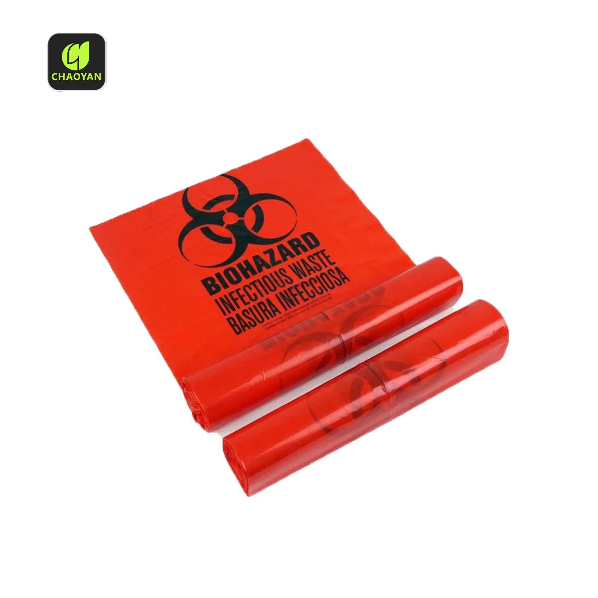 Customized Hospital Laboratory Clinical Leak-Proof Medical Waste Garbage Biohazard Trash Bag Trash Bin Liner
