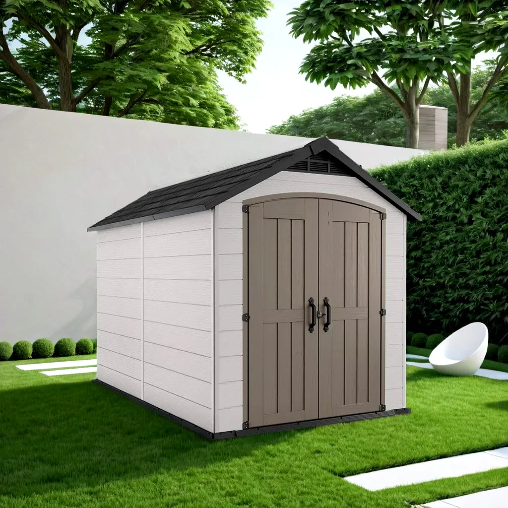 Heavy-Duty Panama Plastic Rainproof Storage Shed with Customizable Design