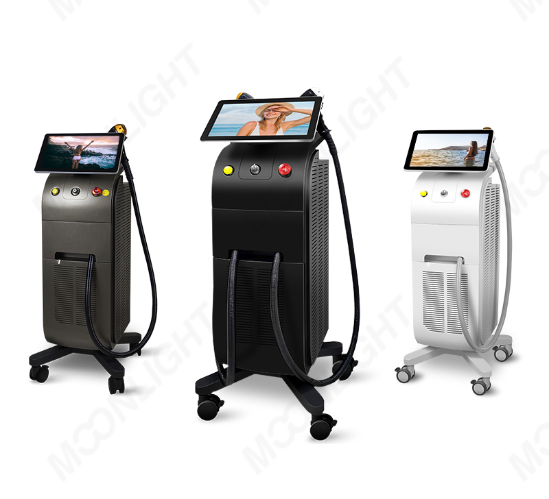 New Material 2024 Dual Handle Hair Removal Device 1800W 2400W 4 Wavelength 755nm 808nm 940nm 1064nm Diode Laser Hair Removal Machine