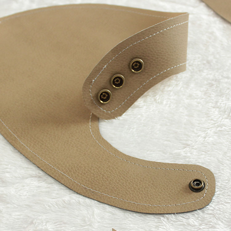 Eco-Friendly PU Leather Bib for Babies — Soft Vegan Material, Food Grade Safe, Lightweight and Washable