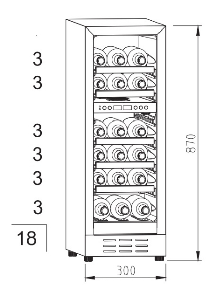 Made in China 62L Dual Zone Fan Cooling Wine Cellar