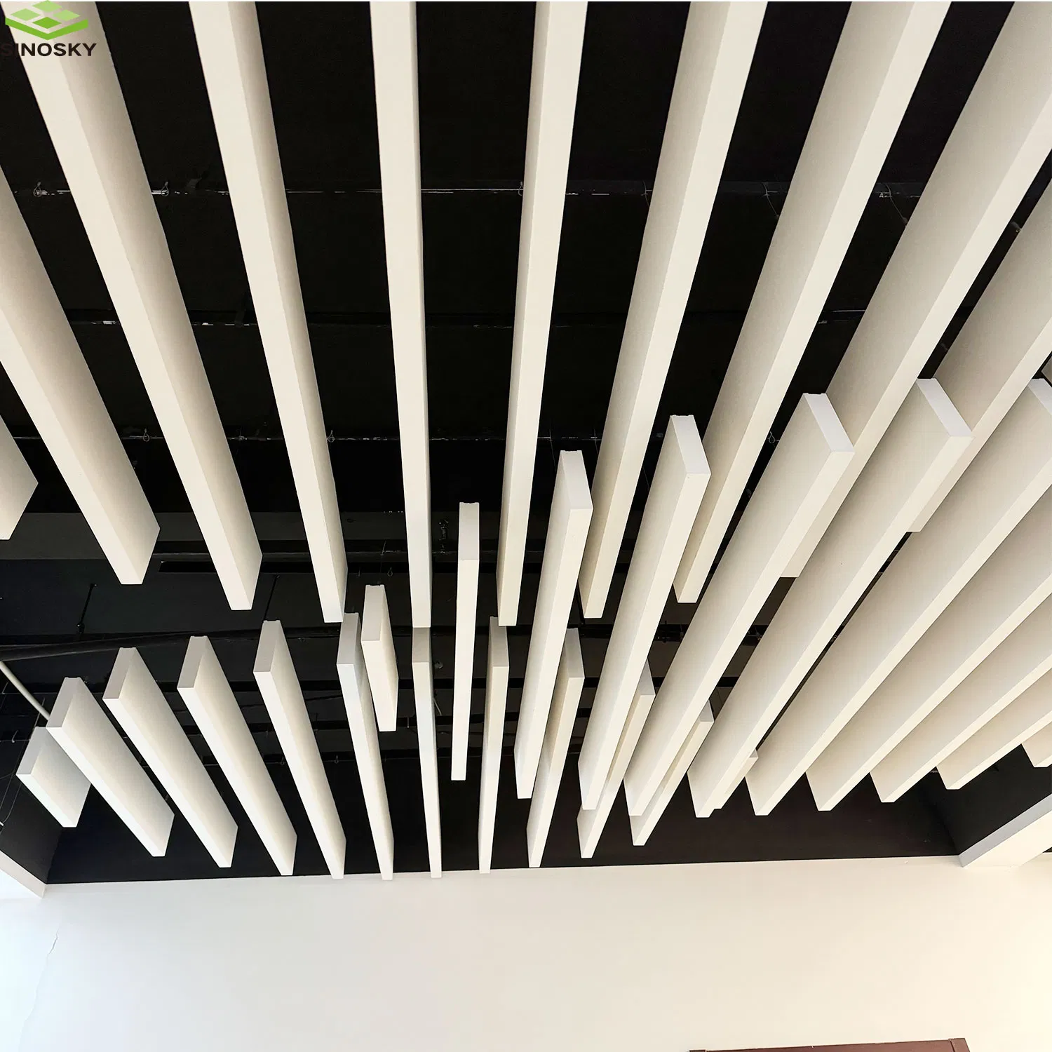 Eco-Friendly Fiberglass Suspended Ceiling Acoustic Baffle Ceiling Panel Tiles