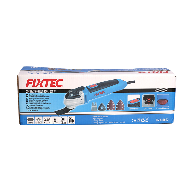 Fixtec Oscillating Multi Tool with 3 Degree Oscillation Angle 6 Variable Speeds