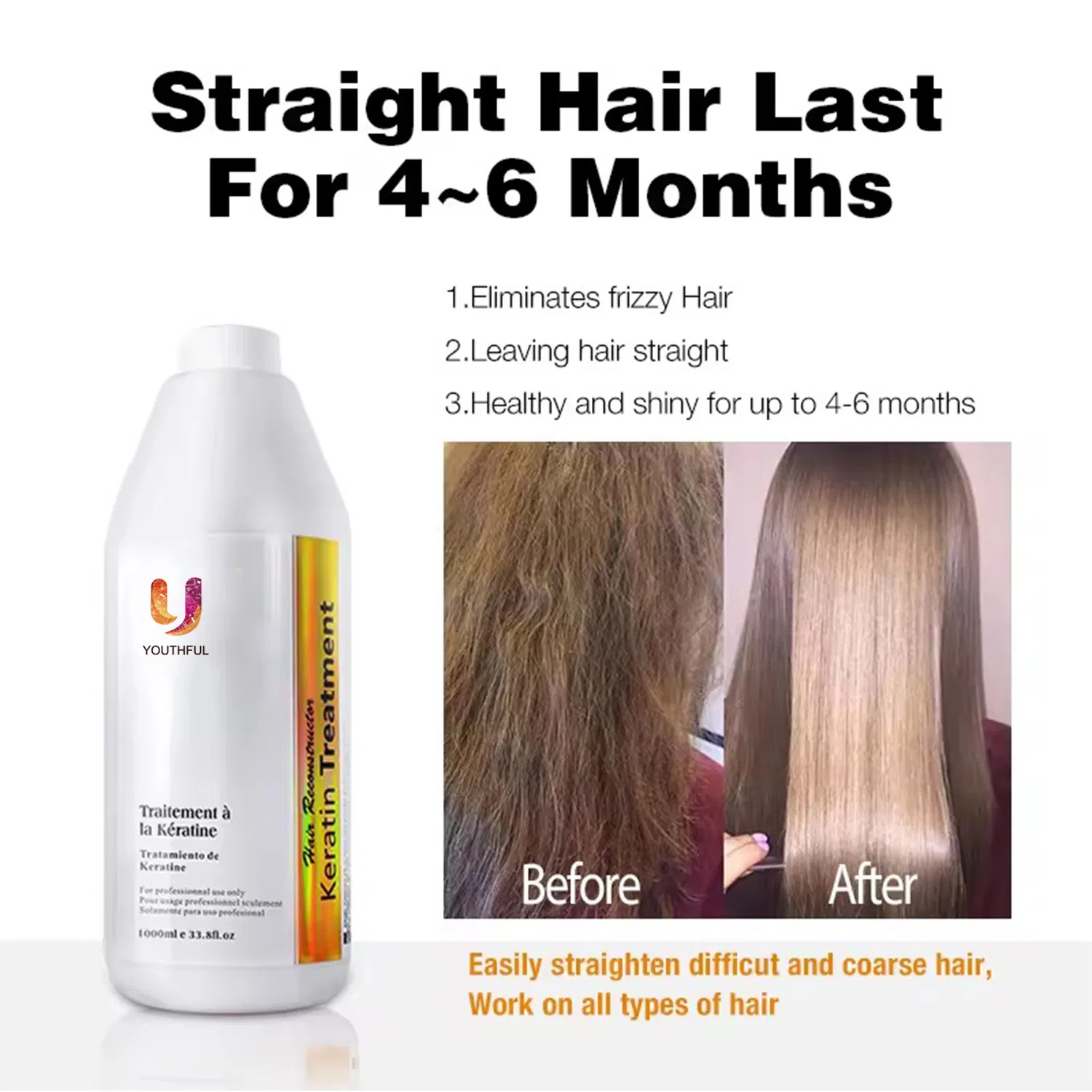 Pure Keratin Treatment Straightening Hair Conditioner