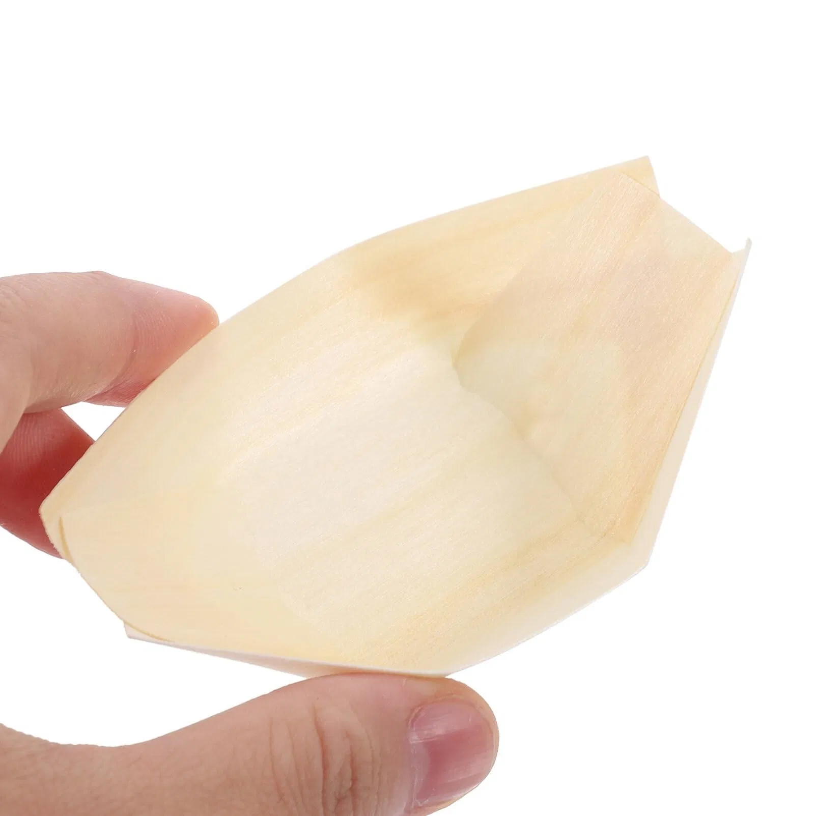 Disposable Wooden Sushi Boat Plate Bamboo Appetizer Plates