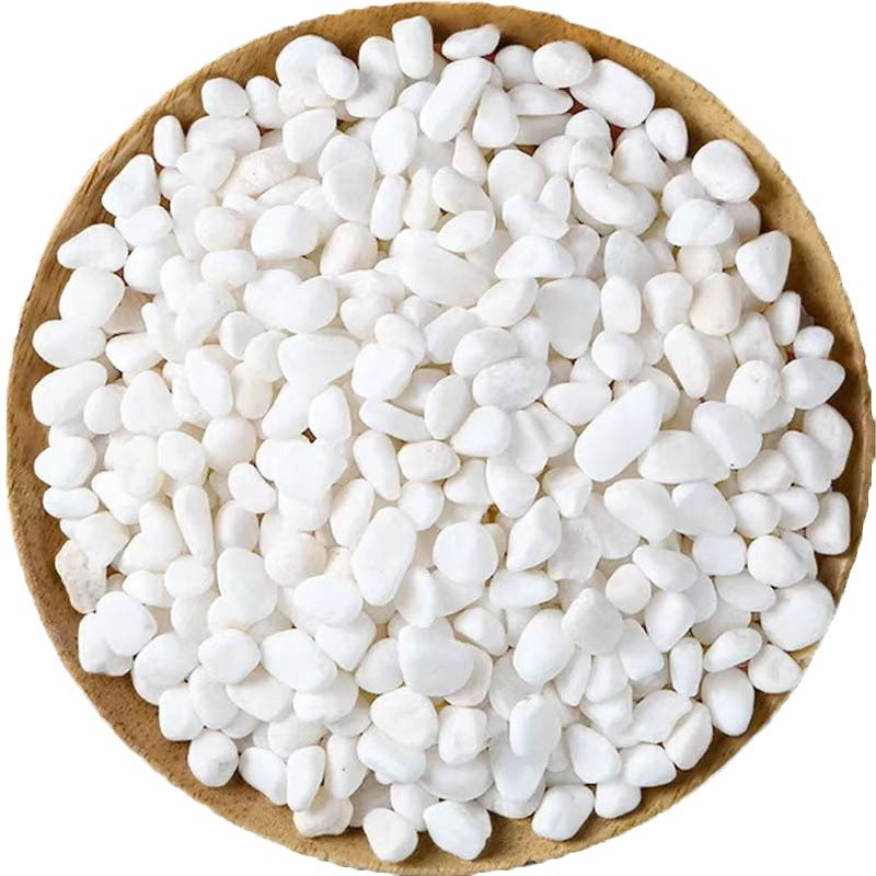 Polished Decorative White Pebble Stones River Rocks Pebbles for Plants, Home DIY