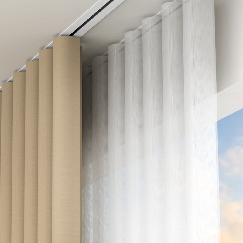 Factory Modern Ceiling Mount Aluminium Recessed Motorized Curtain Track