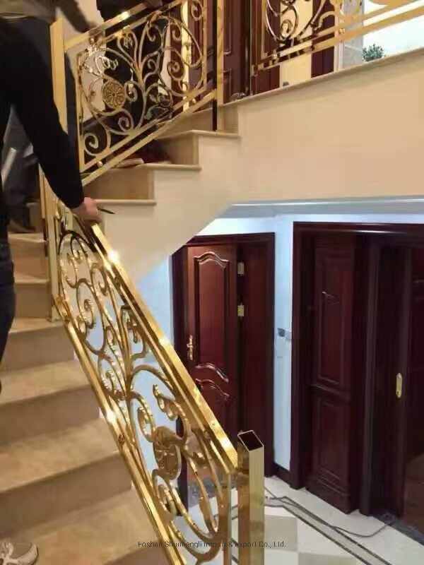 Interior Metal Stair Railing Modern Design Stainless Steel Balustrade