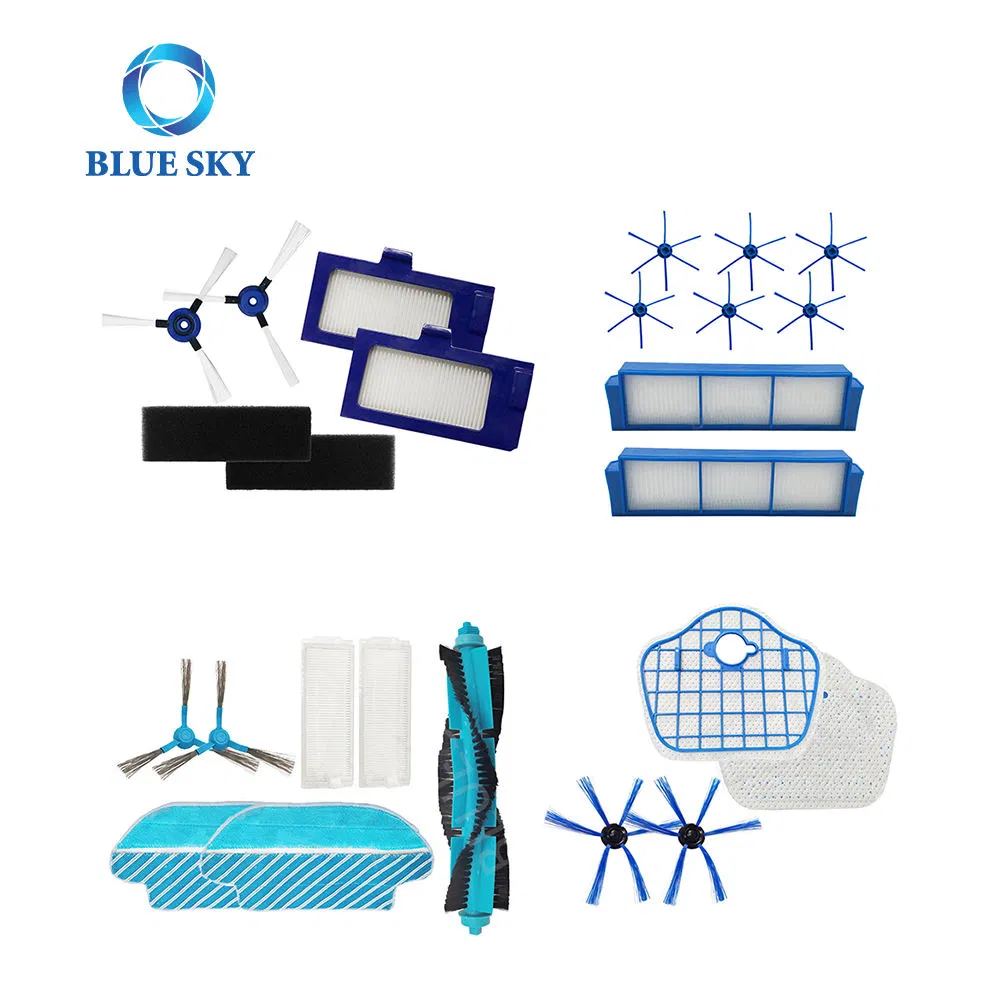 Brush Kit Roller Brush and Side Brush Fit for Philipss R6 Slim / Xu6500 Sweeping Robot Vacuum Cleaners