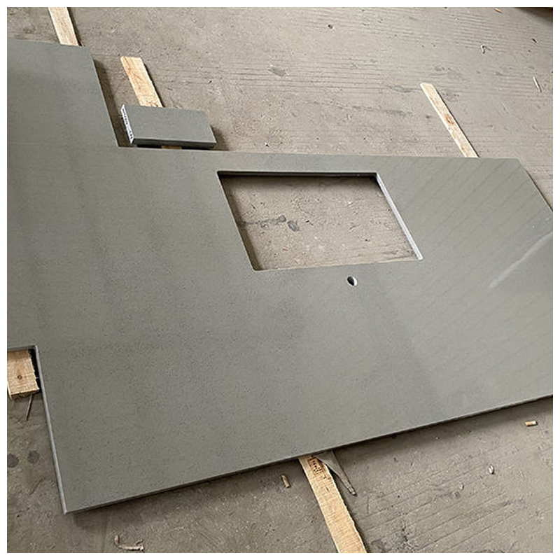 Engineered Pure Grey Quartz Countertops
