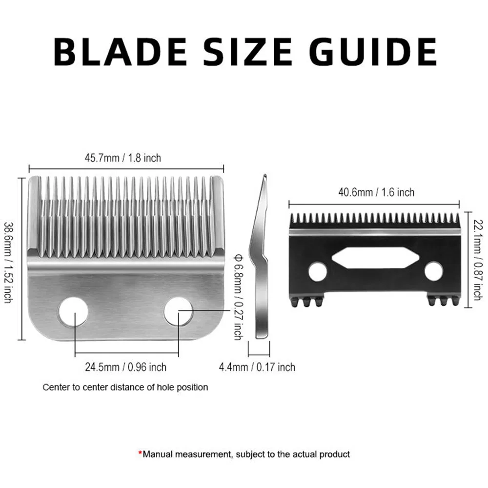 Professional Barber Replacement Machine Hair Trimmer Blade Cutter Sharp Clipper Durable Stainless Steel Blade for Kemei