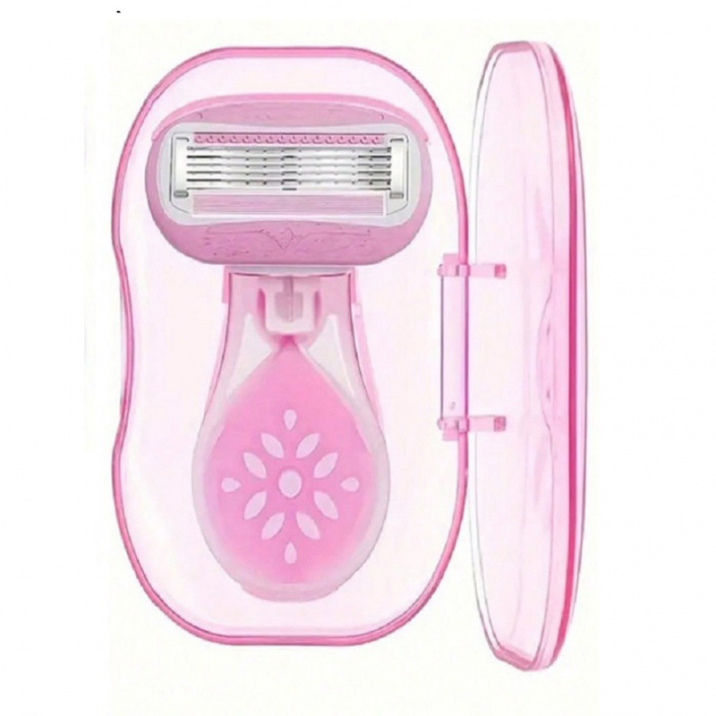 New Four Blade Women Mini Razor High Quality 4 Blades Ladies Shaving Tool Body Hair Removal Razor Replacement Refills