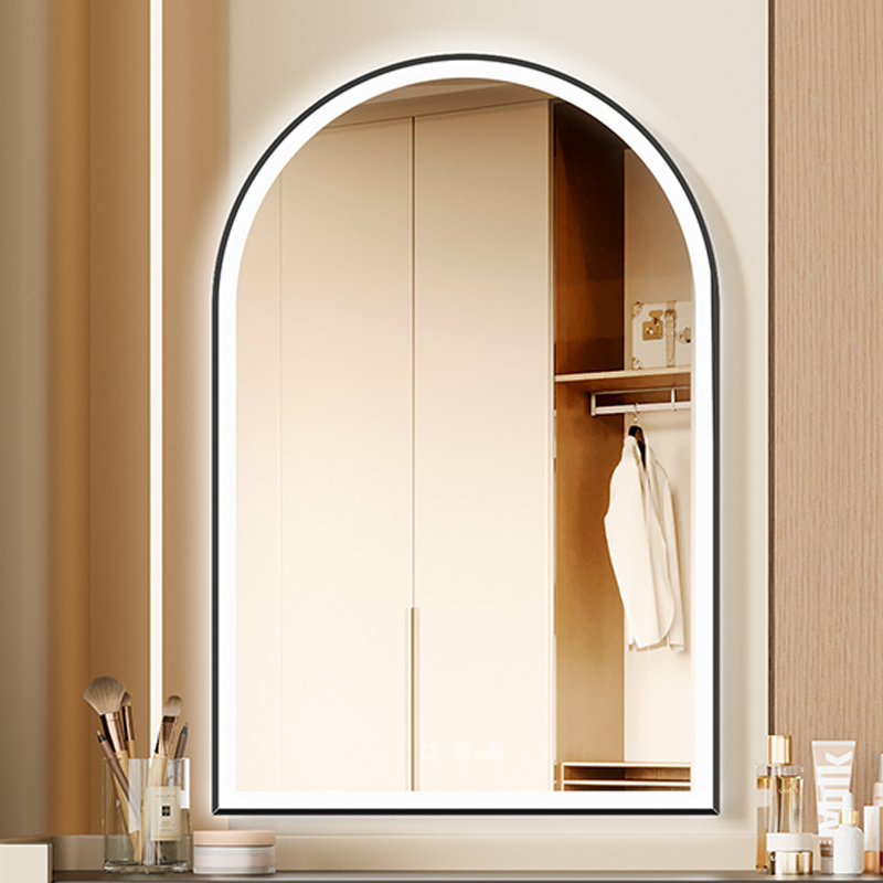 Home Decoration Smart Mirror LED Mirror Jinghu Bathroom Mirror Wall Mounted Bathroom Vanity Mirror with Bluetooth and Anti-Fog