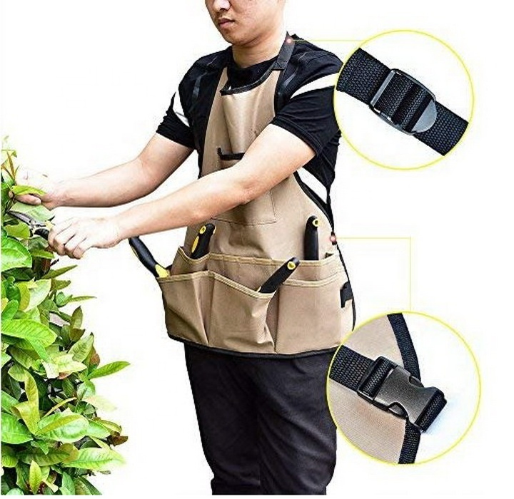 Multifunction Waterproof Wear-Resistant Oxford Cloth Gardening Garden Apron