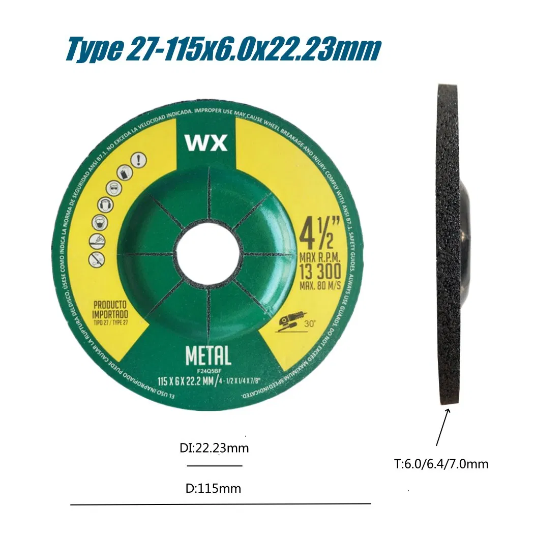 115mm Diameter Grinding Disc for Polishing Machine Metal Carbon Steel