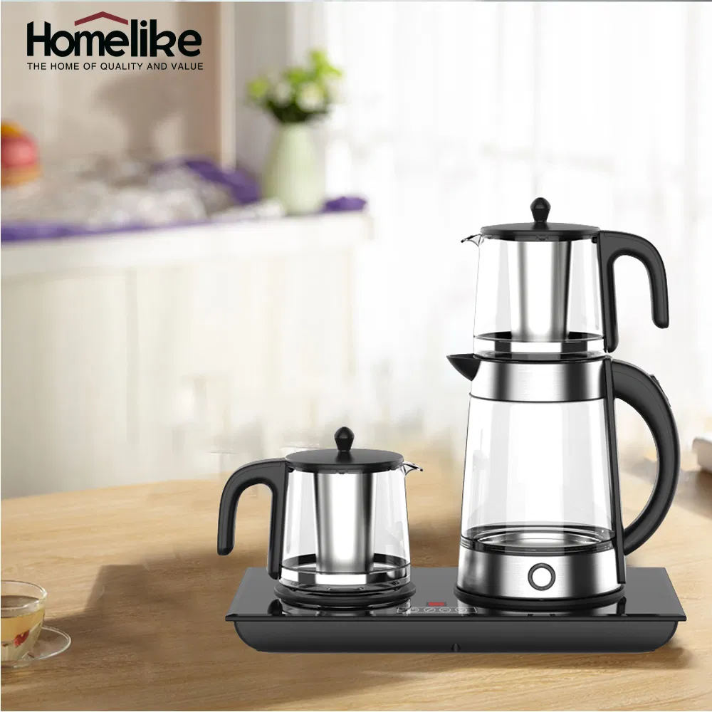 Factory Hotel Coffee and Tea Kettle Tray Set 1.7L Electric Turkey Automatic Tea Maker Machine