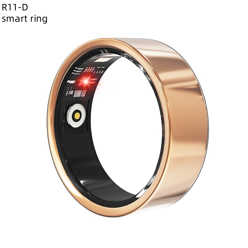 R11-D Darings APP Control Steps Distance Calorie Counting Heart Rate Blood Oxygen Sleep Monitoring Remote Camera Smart Health Silver Smart Ring
