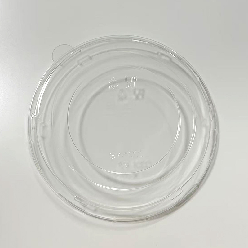 Stackable Microwave Safe White PP Food Bowl Clear Lid Blister Packaging