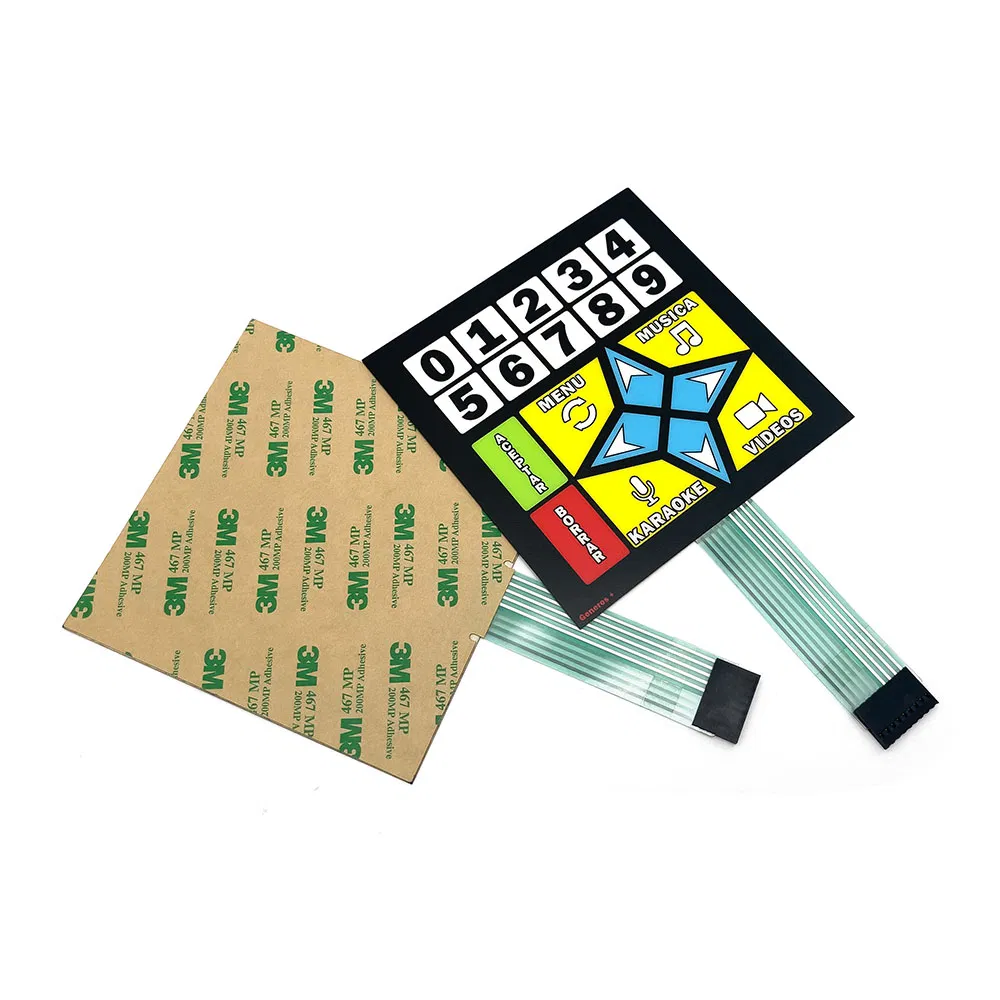 Гибкая тактильная мембранная клавиатура для электроники