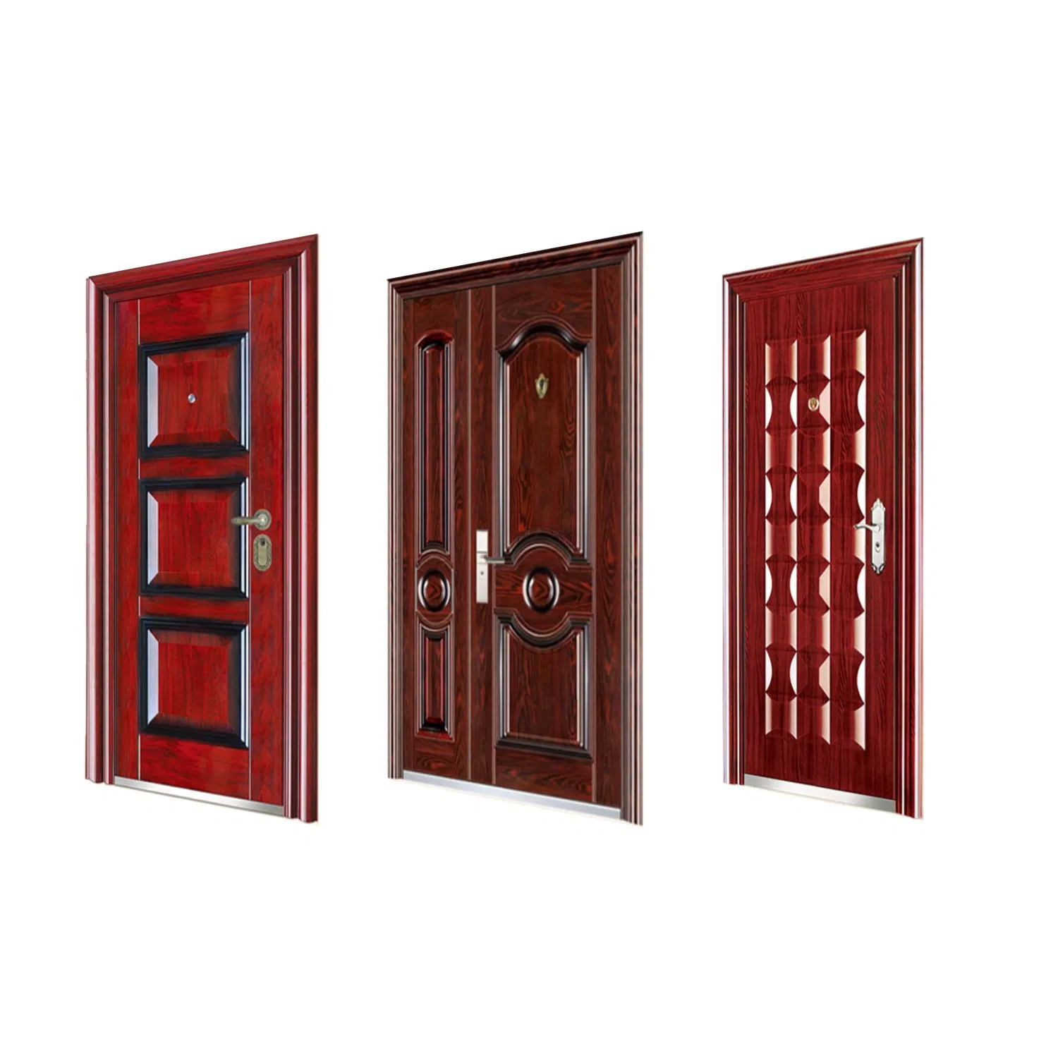 Tof Southeast Asia Glvanized Interior Wooden Moulded Doors Customized