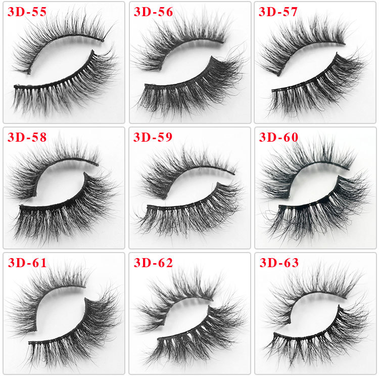 Real Mink Hair Thick Full Volume Fluffy Lashes 25mm Russian Curl Strip Eyelashes Wholesale Vendor