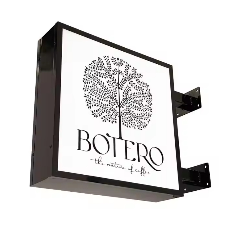 Customized 3D Light Box Acrylic Face LED Frontlit display Store Sign Board