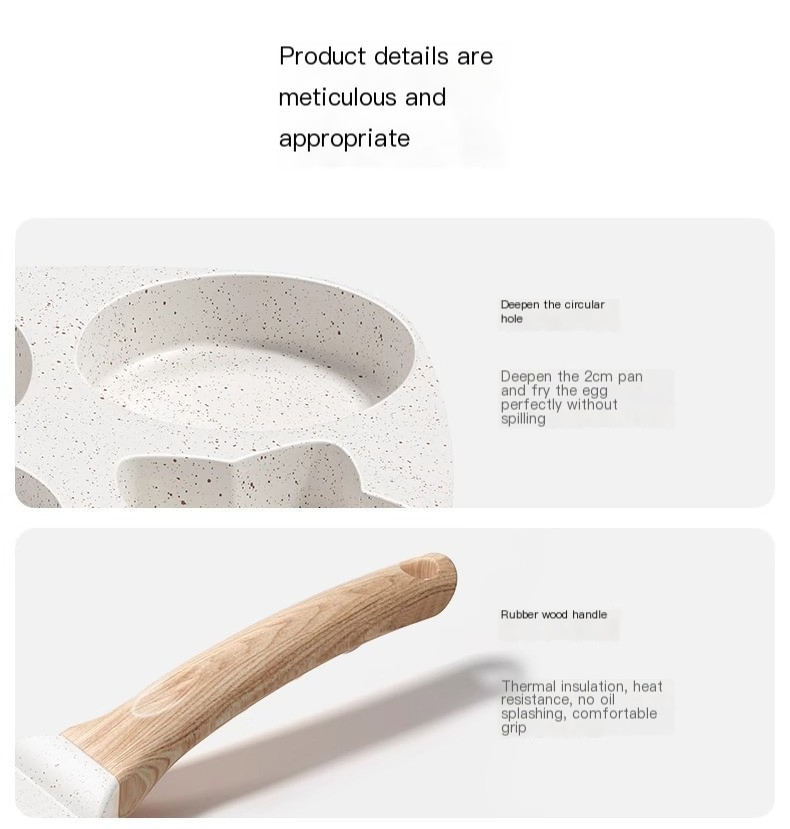 Non-Stick Egg Burger Frying Pan New Mini Omelette Pan for Induction Cooktop