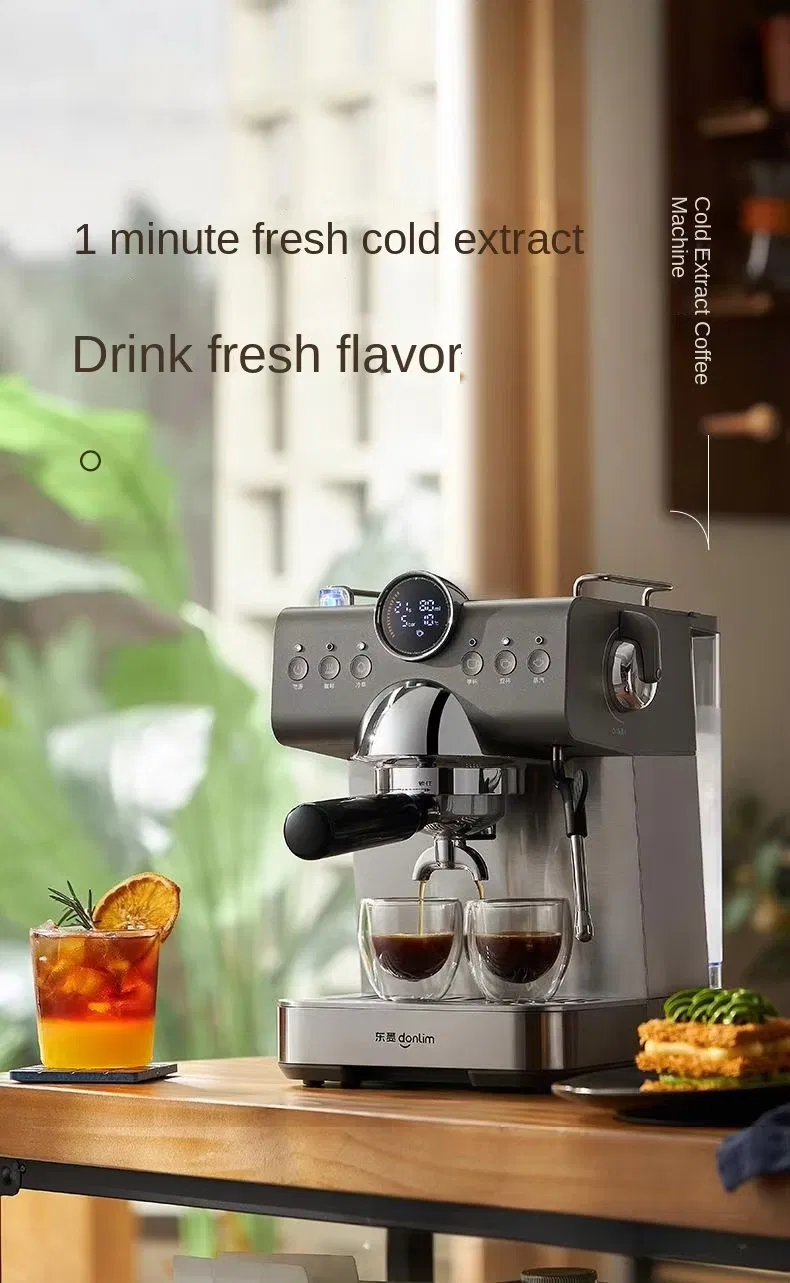 Dual Temperature Control Iced Manual Espresso Coffee Machine Cold Brew Coffee Maker