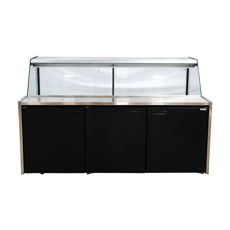 Supermarket Equipment Deli Store Meat Chiller Display Hot Food Refrigerator Showcase Fridge