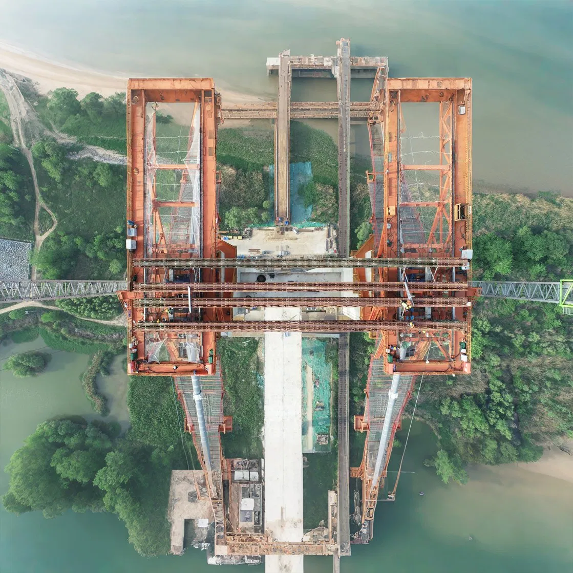 Prefabricated Pipe Bridge/Railway Steel Bridge