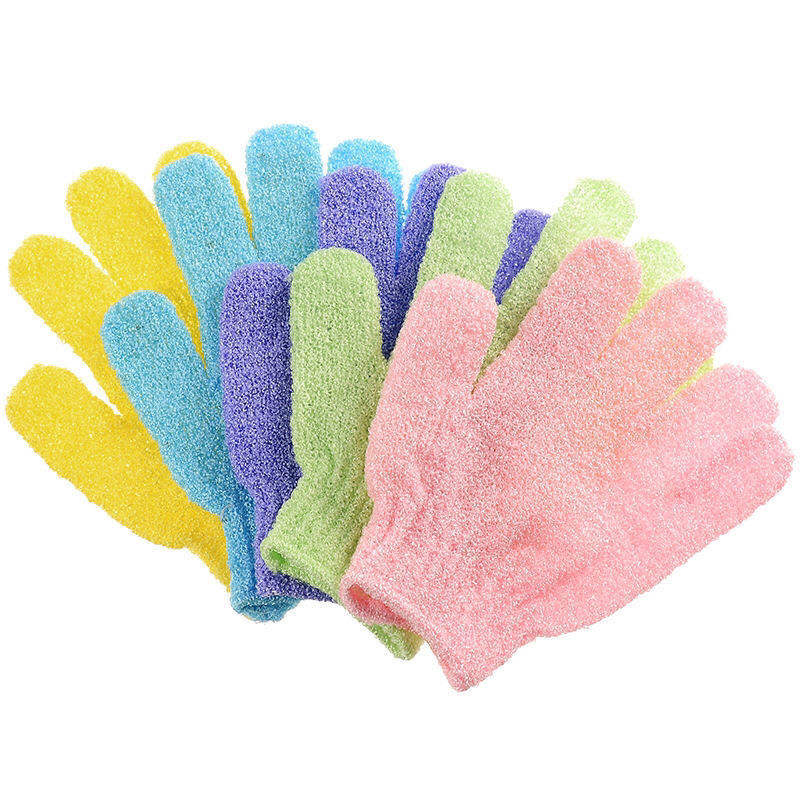Wholesale Supply of High-Quality Five-Finger Bath Towel Gloves for Adults, Back Bath Towel Gloves