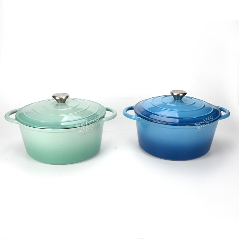 Чугунная эмалированная жаровня для выпечки хлеба