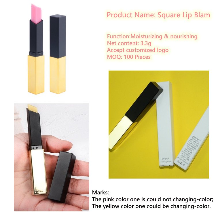 Customized Private Label New Square Tube Lipstick DIY Round Pipe Matte Lipstick