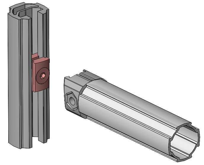 Aluminum Lean Joint Pipe Fitting Joint Aluminum Alloy Lean Joint