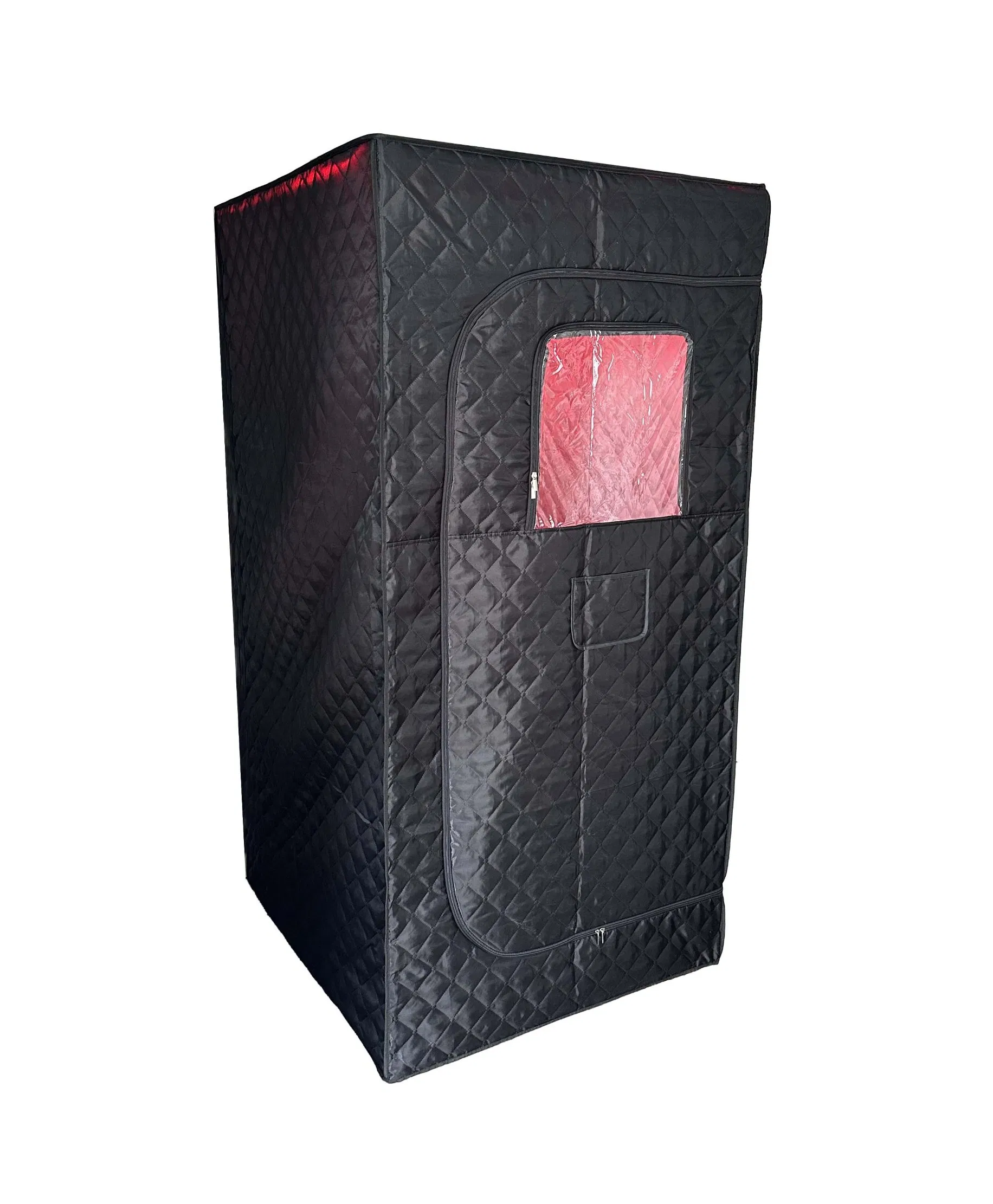 Customizable Large Size 4-Sided and 5-Sided Foldable Indoor and Outdoor Sauna Chair with Red LED Modern Dry Steam Function Logo