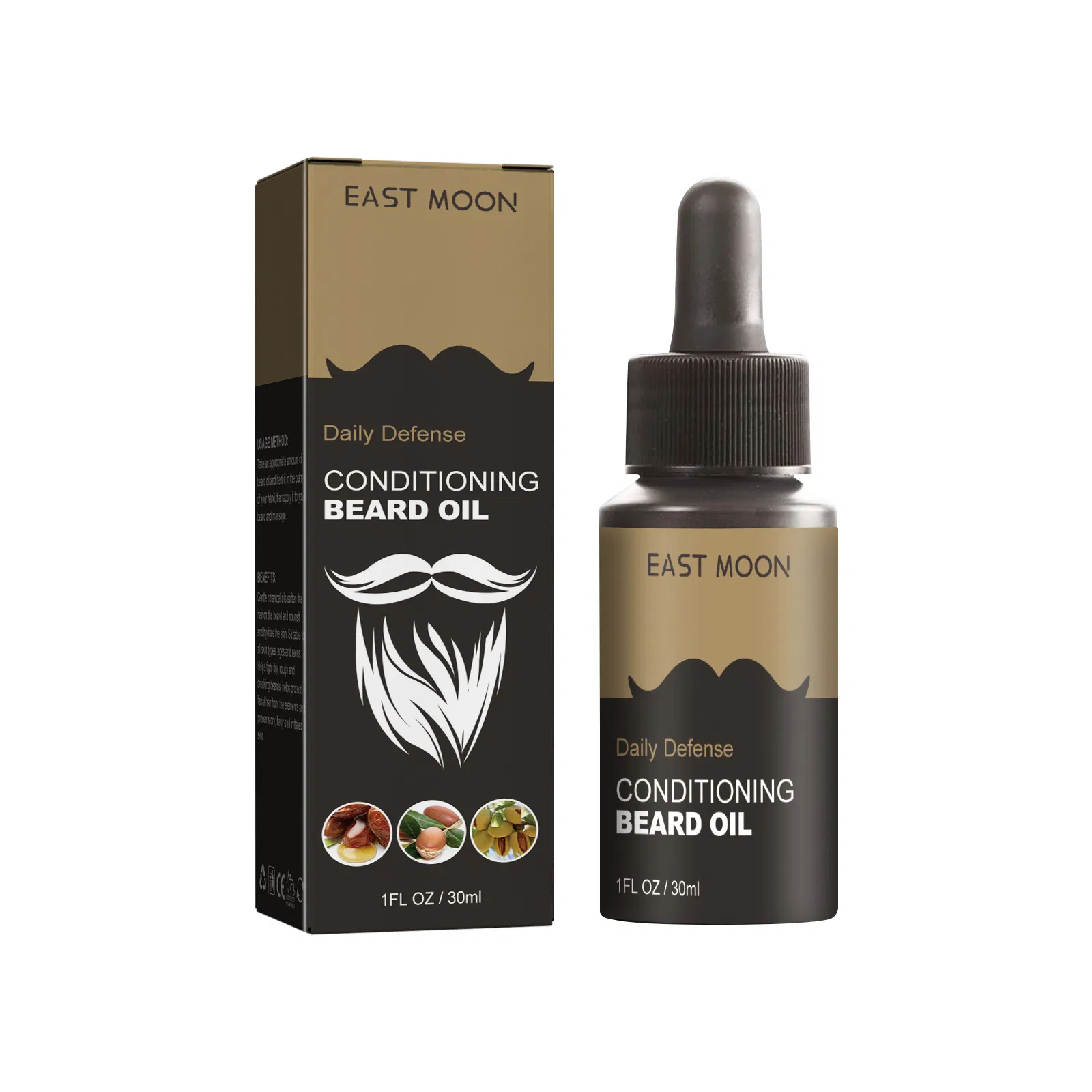 Plant Extract Men Hair Beard Conditioning Growth Oil Hydrating Dryness Natural Organic Moisturizing Beard Oil