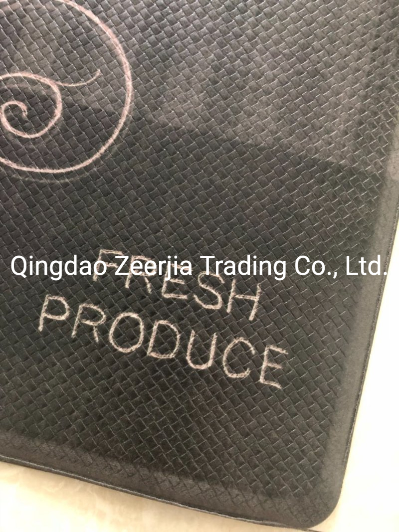 Custom Anti Fatigue Non-Slip Square Front Door Foot Mat Indoor Easy Clear Kitchen Mats