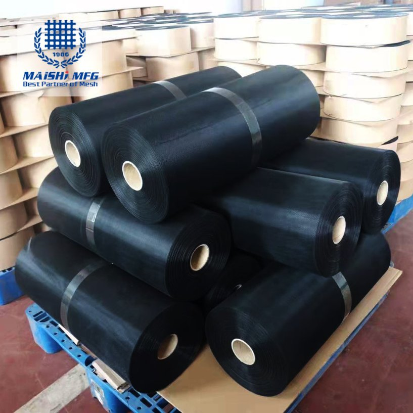 Black Epoxy Coated Mesh Used for Hydraulic