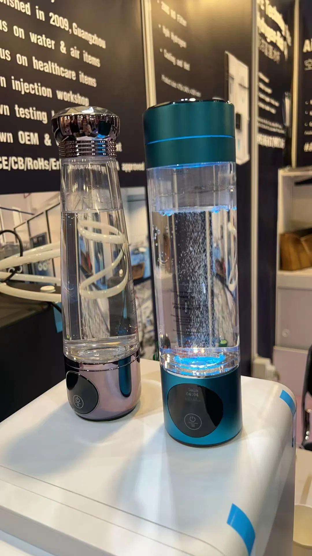 260ml Smart Hydrogen Water Cup Generator Spe 1600 to 3000 Ppb Portable Hydrogen Water Bottle