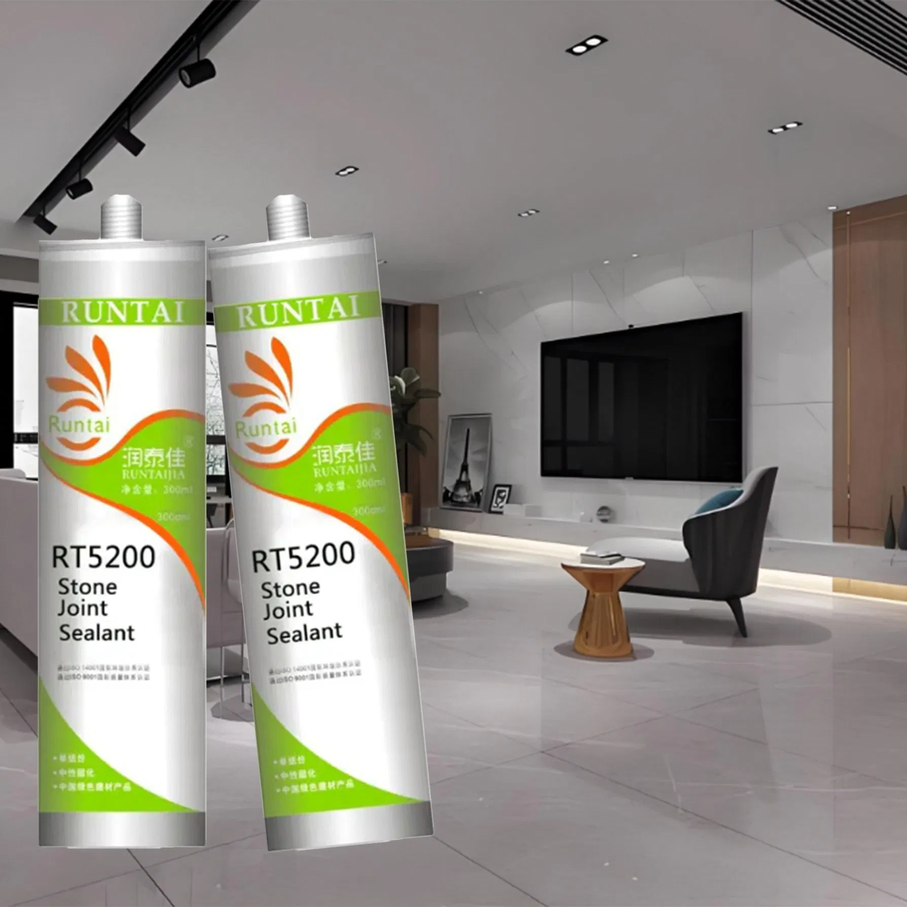 Runtai Excellent Strength Silicone Sealant for Marble No Corrosion Stone Adhesive