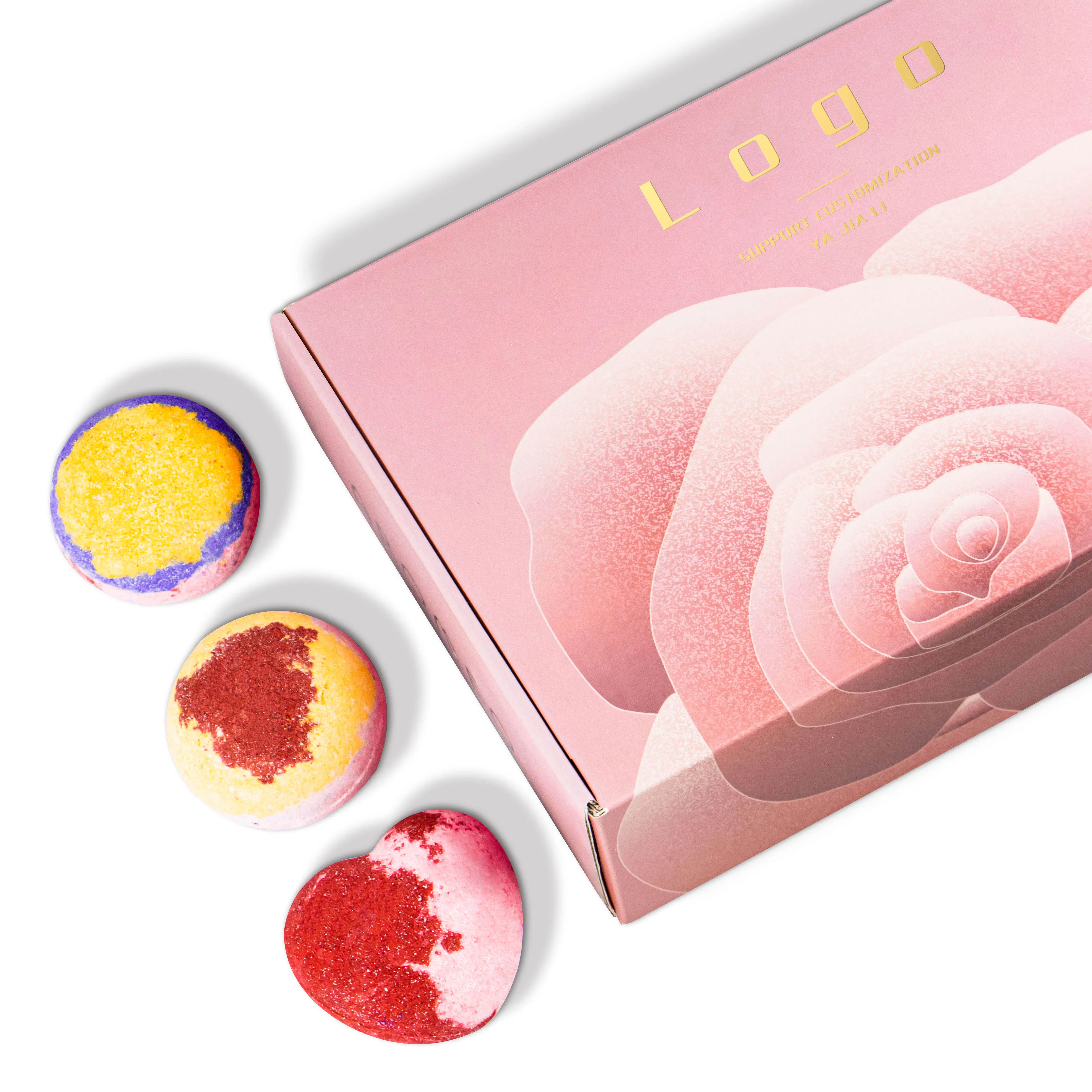 Pink Lover's Bath Bombs for Women Gift Set 12 PCS Relax Natural Bath Bomb