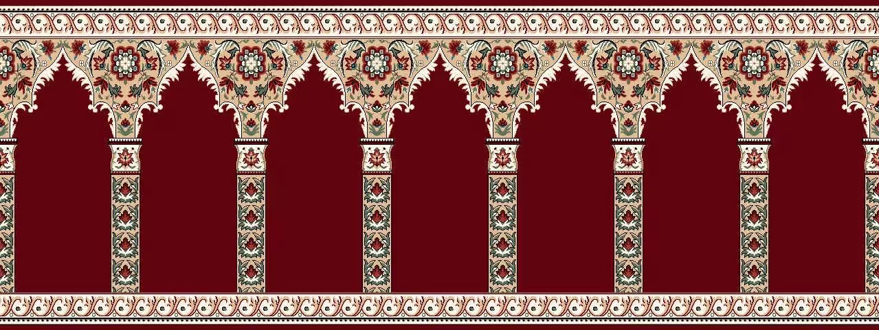 Carpet Factory Wholesale Wilton Polyester Machine Made Muslim Mosque Prayer Floor Rugs