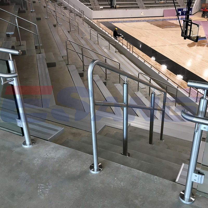 Esang Professional Commercial Stadium Stair Railing Stainless Steel Handrail System