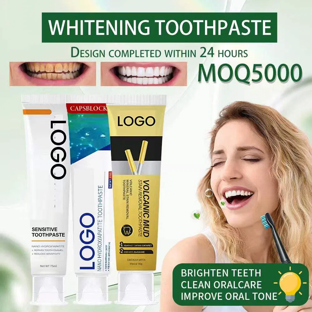 Non-Fluoride Whitening Toothpaste Mint Flavor Carton Anti-Tartar Formula